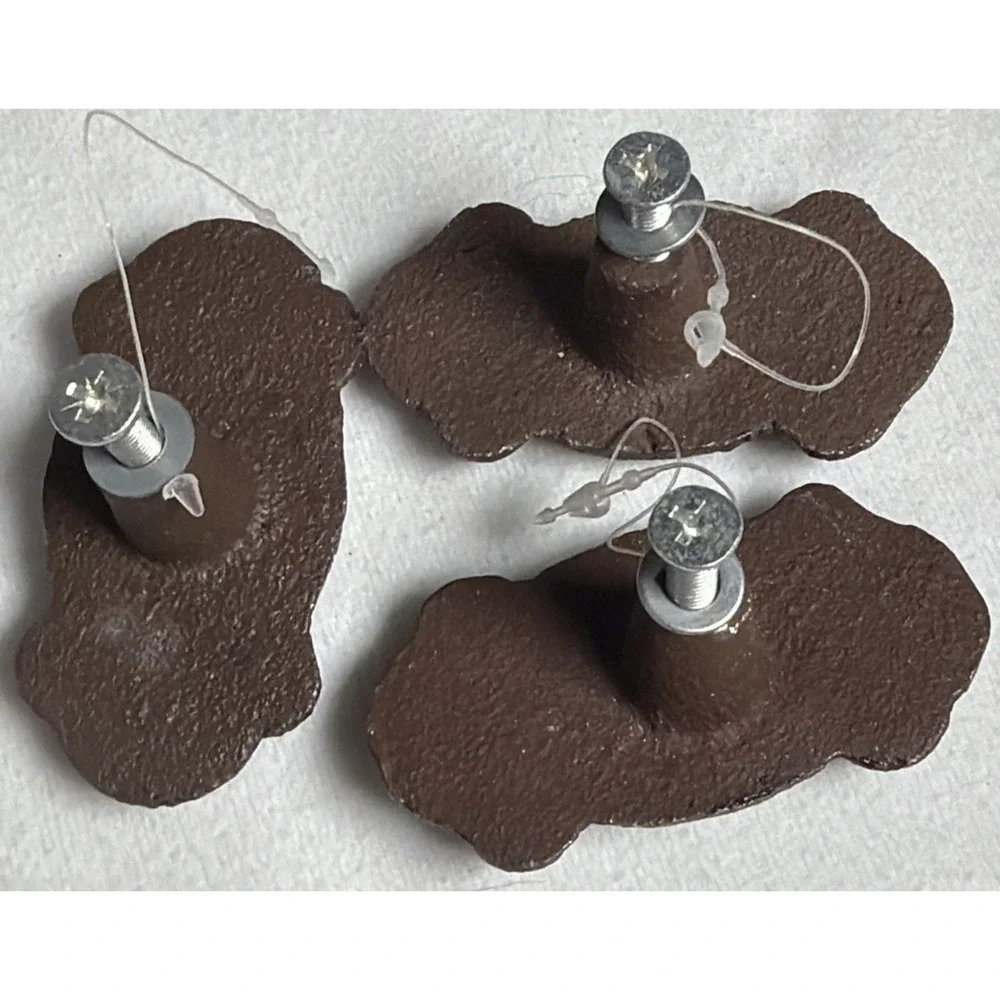 Lot Of 3 New Hobby Lobby Metal Rustic Brown Drawer Pulls Knobs 2.5